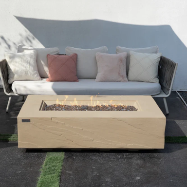 Elementi Fire Plus Colorado Fire Table in Sunlight Yellow.