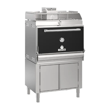 Mibrasa Charcoal Oven with Cupboard and Heating Rack HMB AB SB 110 in black