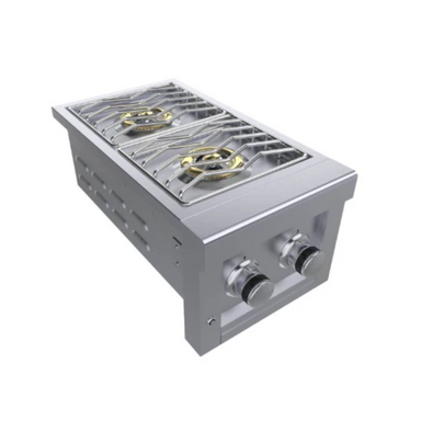 side view of Sunstone Ruby Series Double Slide-in Burner