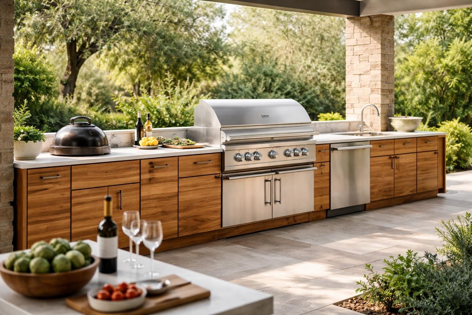 Wooden Outdoor Kitchen: Design Guide for Luxury Spaces
