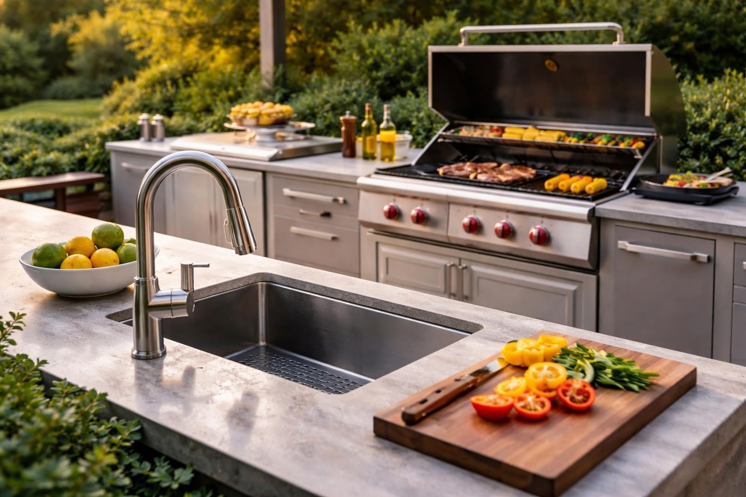 BBQ and Sink: Luxury Outdoor Kitchen Integration Guide