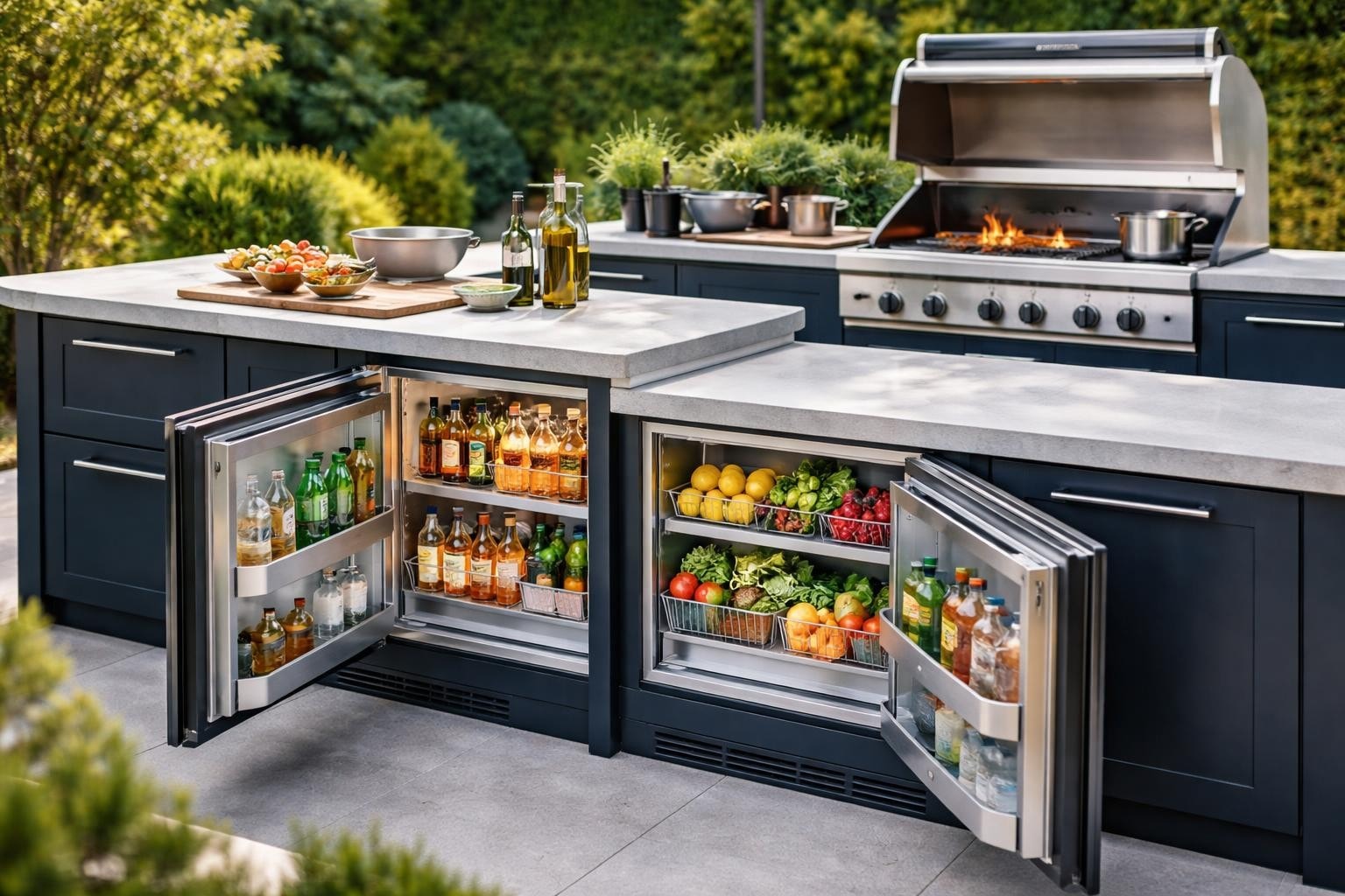 Outdoor Kitchen with Fridge: The Ultimate Design Guide