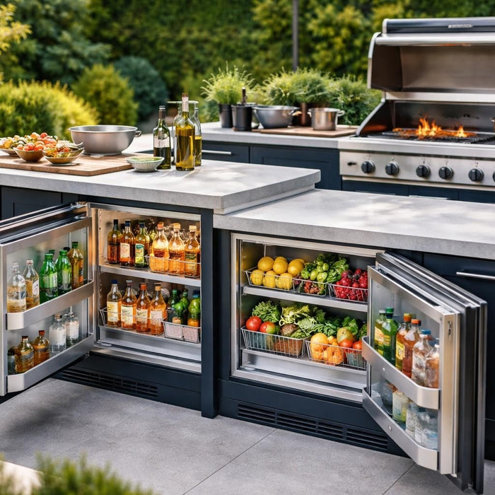 Outdoor Kitchen with Fridge: The Ultimate Design Guide