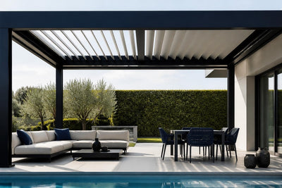 Aluminium Pergola with Louvered Roof: UK Design Guide