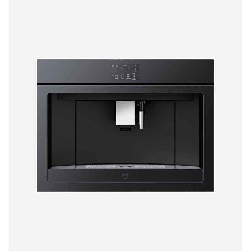 V-Zug V6000 CoffeeCenter 45 Mirror Glass Coffee Machine, 60cm, Black