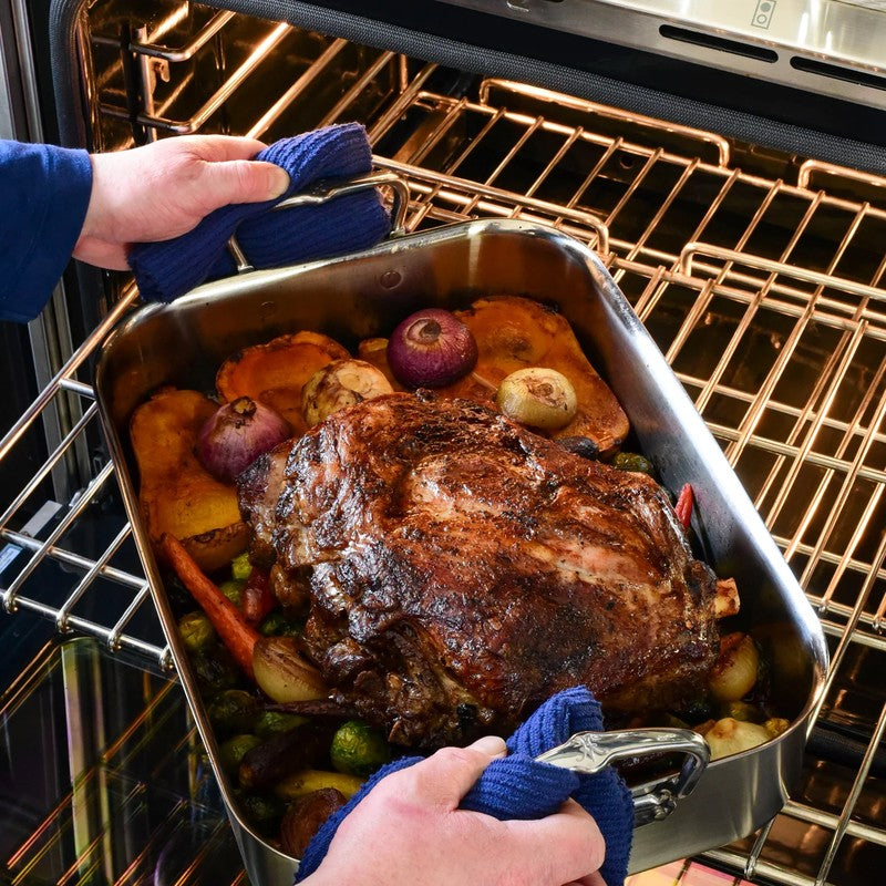 Hestan ProBond Classic Stainless Steel Roasting Pan with Rack