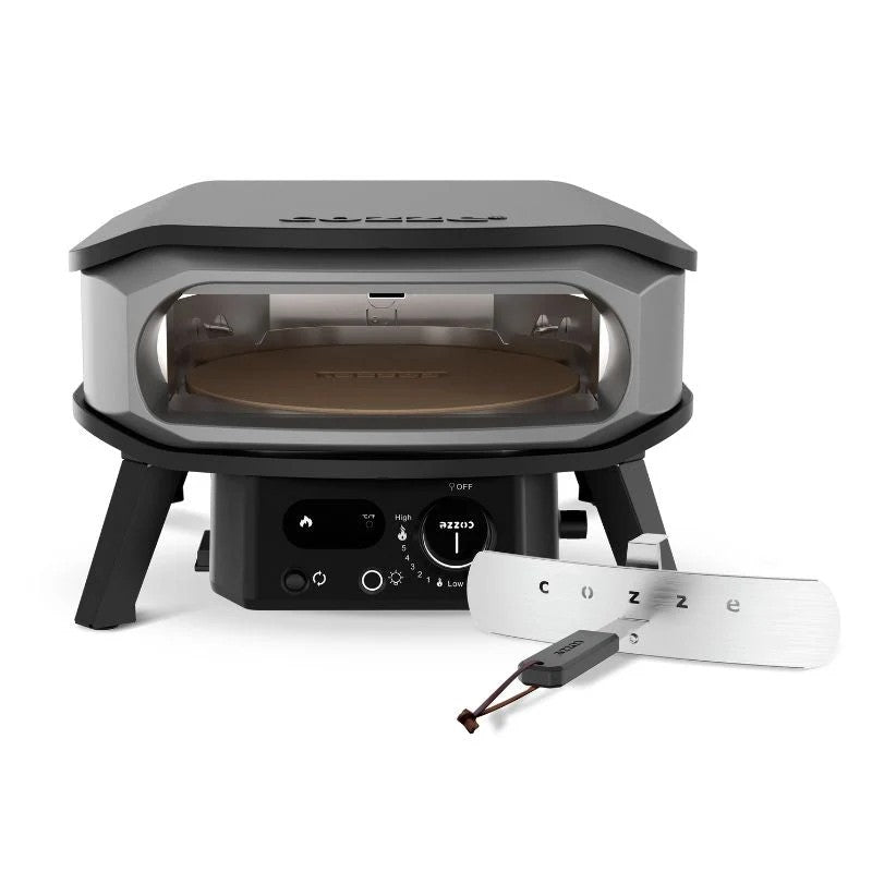 Cozze Premium Rotate Gas Pizza Oven 13", Grey & Black