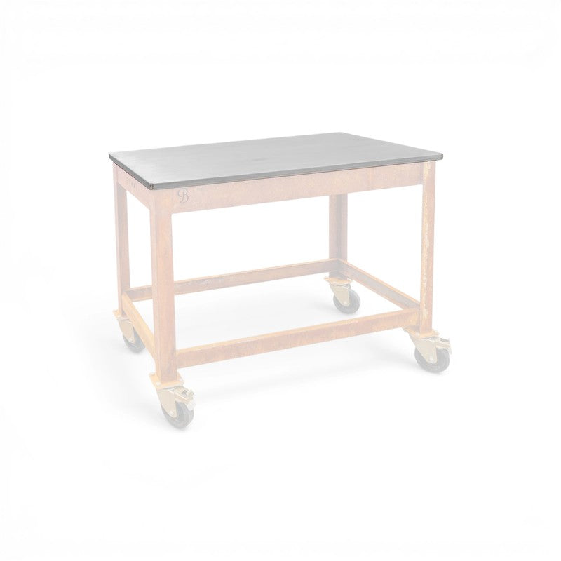 Blok ENKAI Corten Steel Charcoal Table Grill with Stainless Half Top & Round Bar Grill Top
