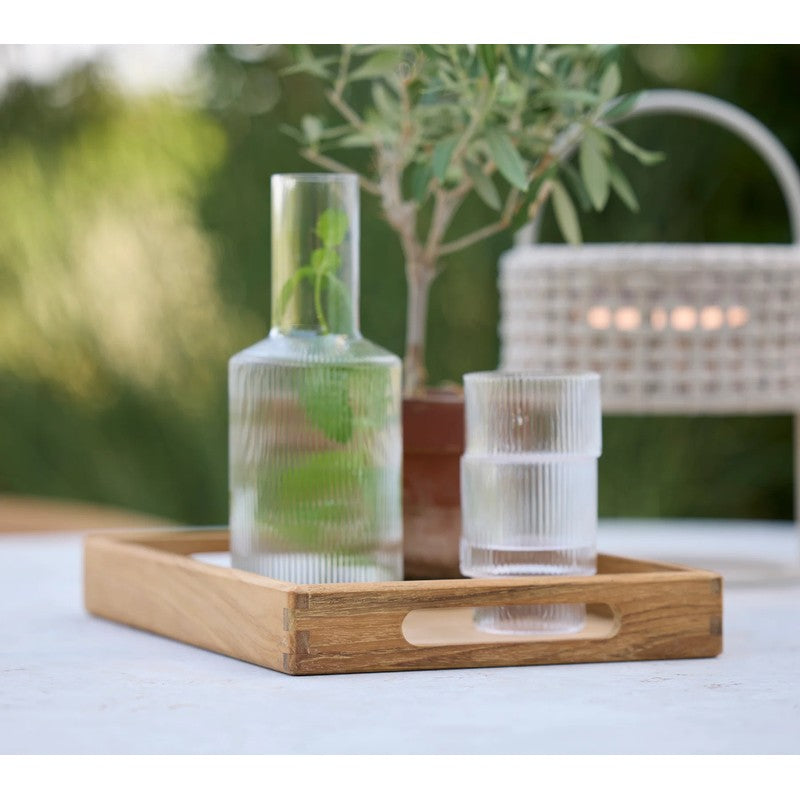 Cane-line Club Rectangular Tray Medium, Teak or Aluminium
