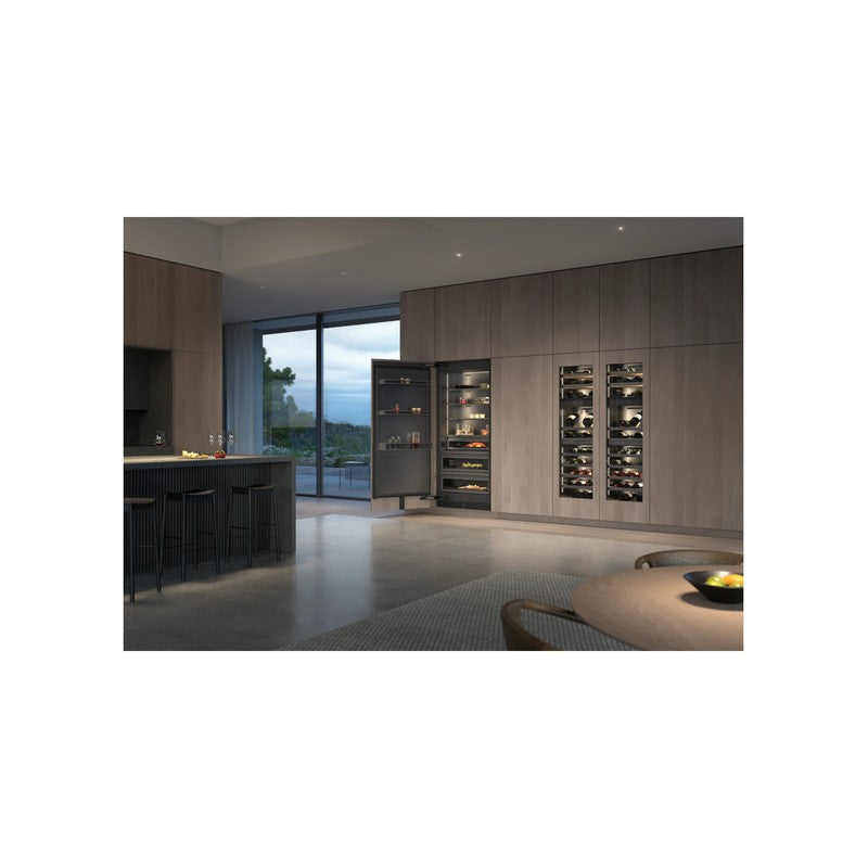 Gaggenau Vario Expressive Series RVW467170 61cm Fully Integrated Wine Storage, Dark Brushed Stainless Steel