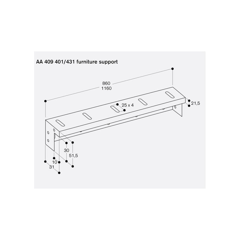 Gaggenau 400 Series AL400122 Stainless Steel Table Ventilation 120cm
