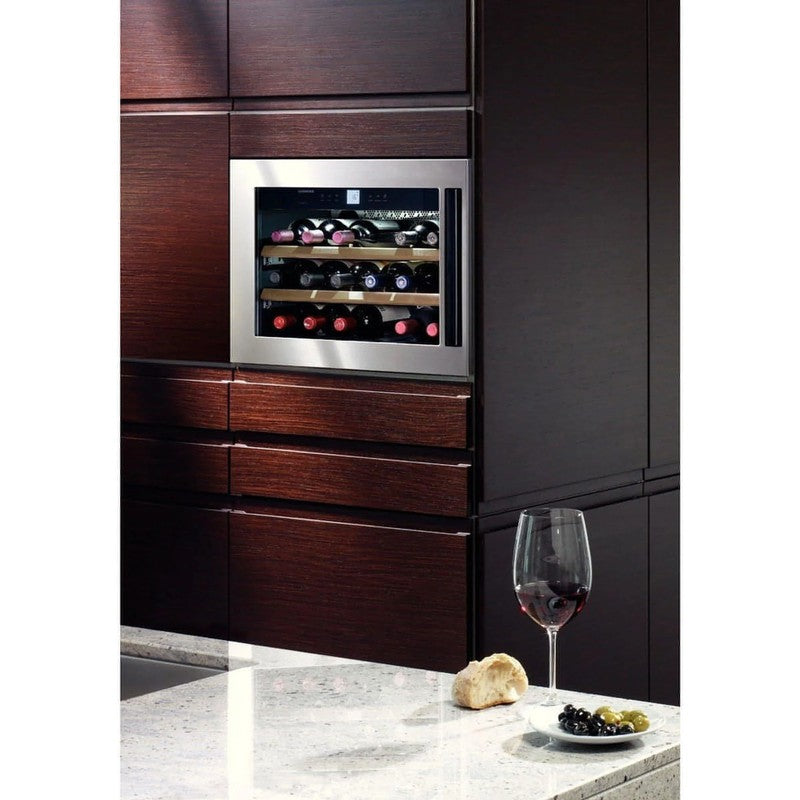 Liebherr GrandCru WKEes 553 Integrated Wine Cooler 18 Bottle with 3 Beech Shelves
