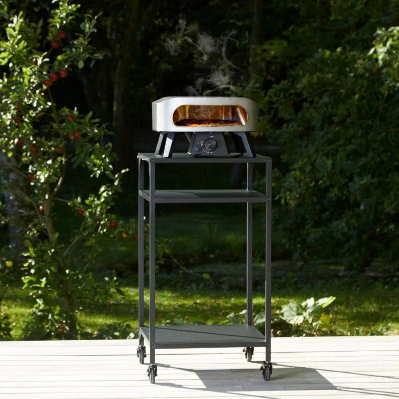 Cozze Classic Gas Pizza Oven 13" Powder-Coated Zinc-Plated Steel, Grey and Black