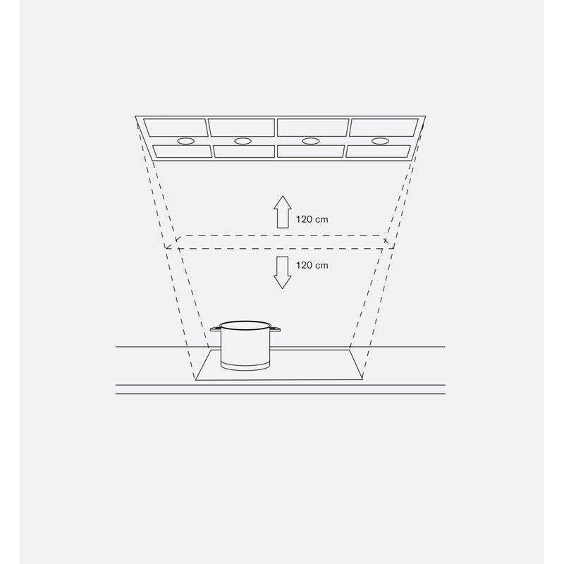 Gaggenau 400 Series AC482181 Stainless Steel Ceiling Extraction 80cm