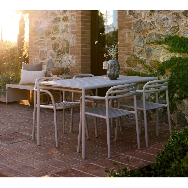 Bliss Dining Table with 4 Bliss Armchairs