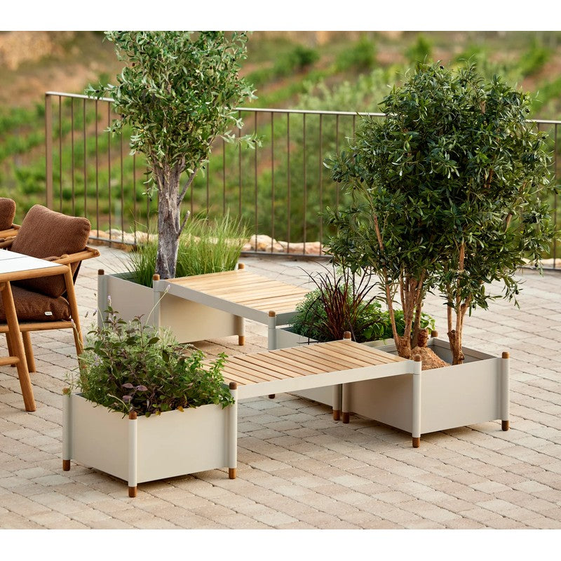 Sticks Bench with 2 Planters