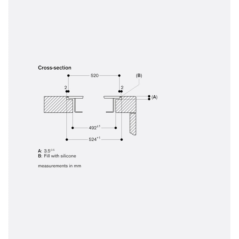 Gaggenau 400 Series VL414115 Stainless Steel Vario Downdraft Ventilation 15cm