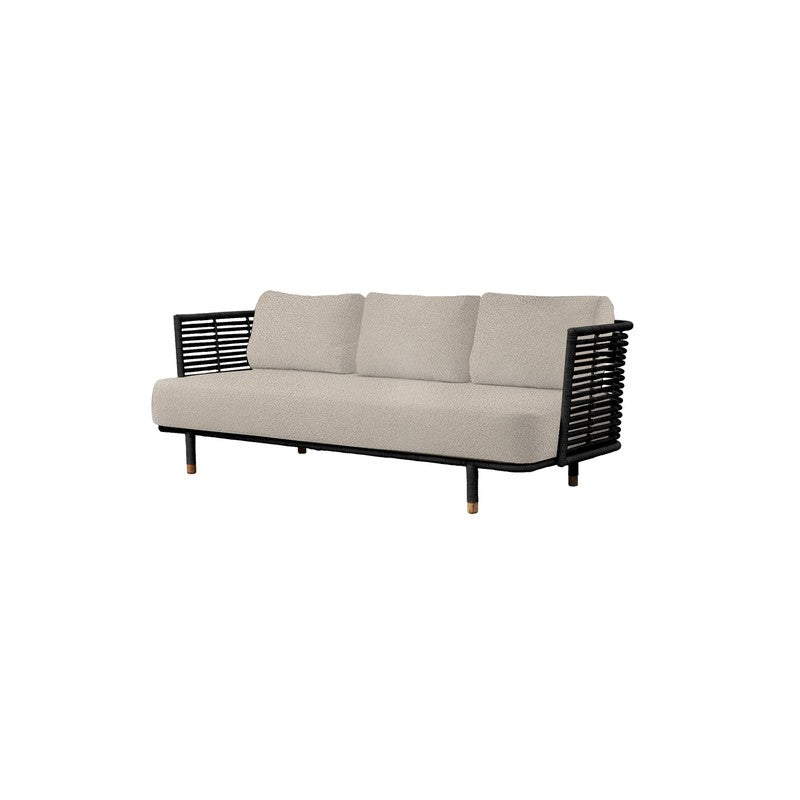 Cane-Line Sense 3-Seater Sofa, Natural or Black Rattan