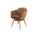 Cane-line Stay Outdoor Dining Chair with Teak Swivel