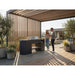 Q-boo OVO GL Dekton Outdoor Kitchen with Sink & Cover