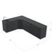 Cozze Elements Modular Outdoor Kitchen L-Shape with Grill, Storage & Sink, Matte-Black
