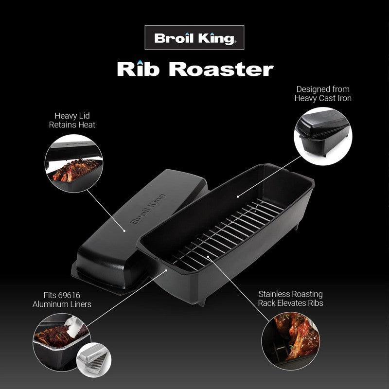 Broil King Rib Roaster Heavy Duty Cast Iron
