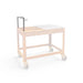 Blok ENKAI Corten Steel Charcoal Table Grill with Stainless Half Top & Round Bar Grill Top
