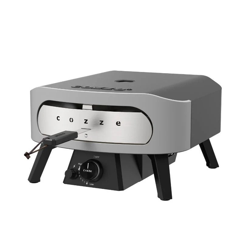 Cozze Classic Gas Pizza Oven 13" Powder-Coated Zinc-Plated Steel, Grey and Black