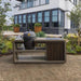 Adezz Forno Kamado Station with Big Green Egg Large, Corten Steel or Powder-Coated Aluminium