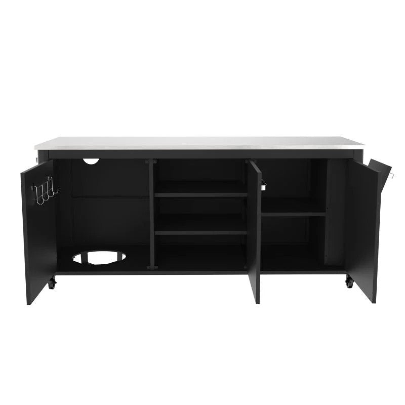 Cozze Outdoor Kitchen 180 Stainless Steel Outdoor Kitchen Unit