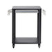 Cozze Table with Pull Out Stainless Steel Outdoor Table with Pull-Out Prep Shelf & Tool Hooks