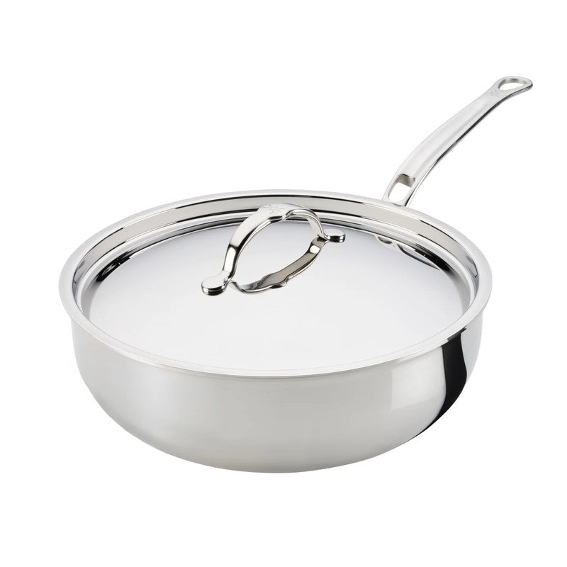 Hestan ProBond Luxe Stainless Steel Essential Pan with Lid, Mirror-Polished