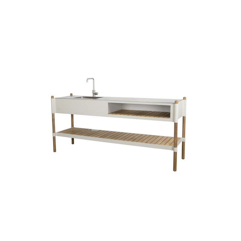 Sticks Kitchen with Teak Shelf