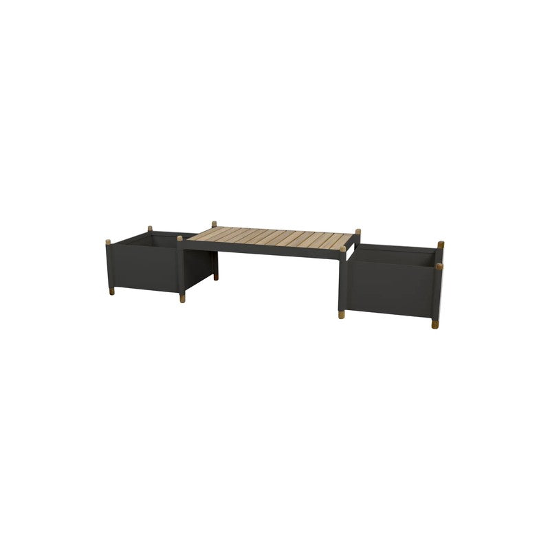 Sticks Bench with 2 Planters