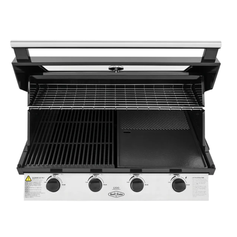 Beefeater 1200E Series 4 Burner Built In BBQ in Porcelain Enamel