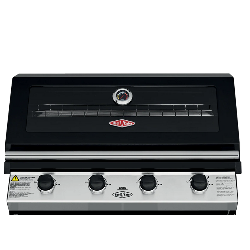 Beefeater 1200E Series 4 Burner Built In BBQ in Porcelain Enamel