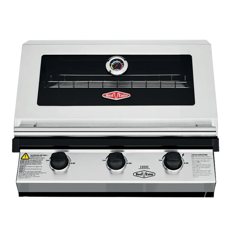 Beefeater 1200S Series 3 Burner Built In BBQ in Stainless Steel
