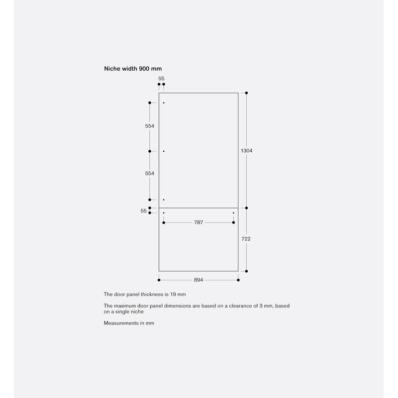 Gaggenau Vario Cooling Expressive Series RVB497190 90cm Fully Integrated Fridge Freezer with Icemaker, Dark Brushed Stainless Steel