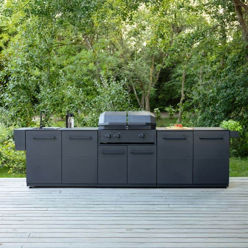 Cozze Quattro 900 Enamelled Cast Iron Gas Grill