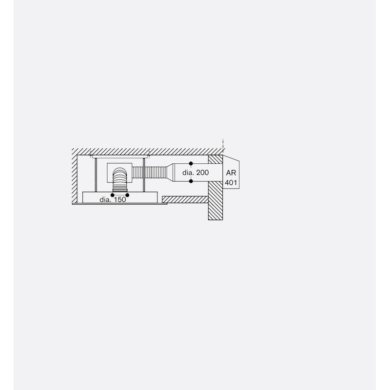 Gaggenau 400 Series AC482181 Stainless Steel Ceiling Extraction 80cm