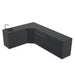 Cozze Elements Modular Outdoor Kitchen L-Shape with Grill, Storage & Sink, Matte-Black