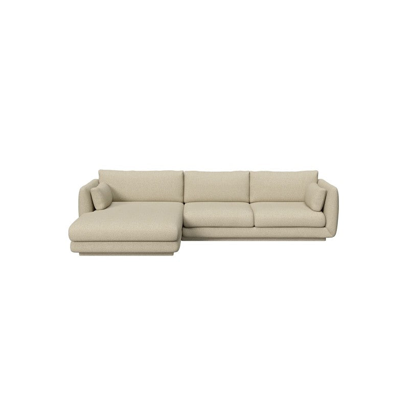 Cane-line Bloom 2-Seater Sofa with Chaise Longue & Plinth