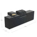 Cozze Elements Modular Outdoor Kitchen with Quattro 900 Grill & Storage, Matte Black