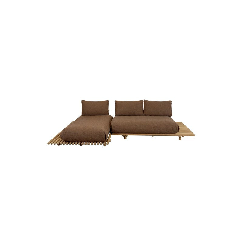Cane-line Sticks Platform Sofa with Chaise Lounge
