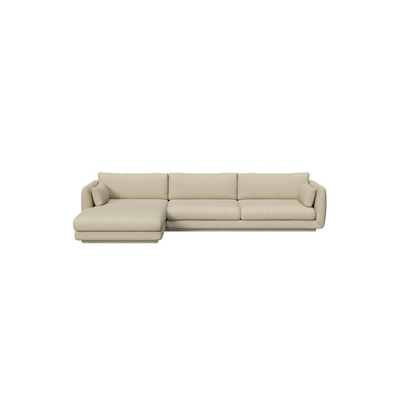 Cane-line Bloom 3-Seater Sofa with Chaise Longue & Plinth
