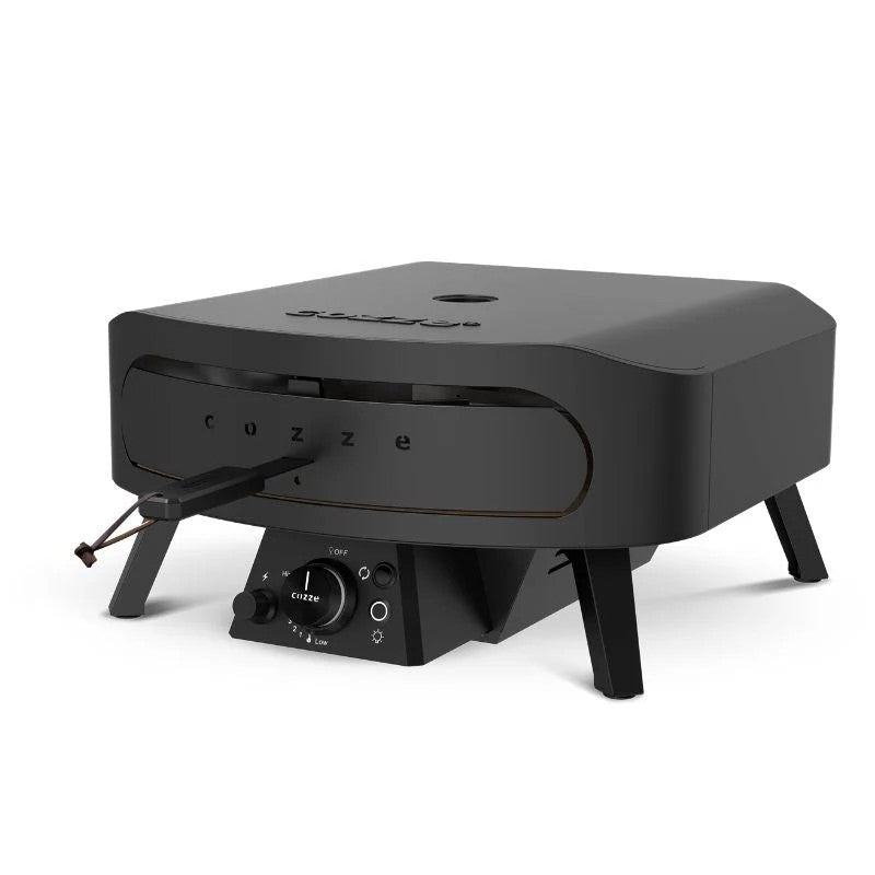 Cozze Rotate Gas Pizza Oven 17" with Pizza Door, Black