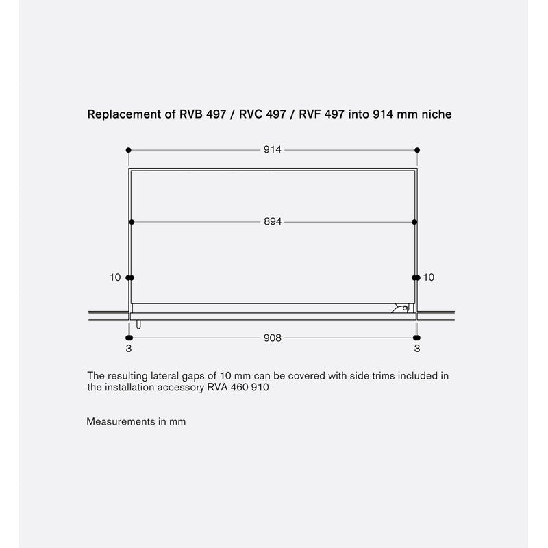 Gaggenau Vario Cooling Expressive Series RVB497190 90cm Fully Integrated Fridge Freezer with Icemaker, Dark Brushed Stainless Steel