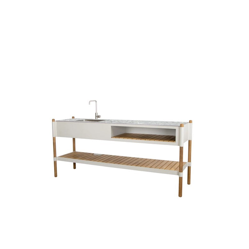 Sticks Kitchen with Teak Shelf