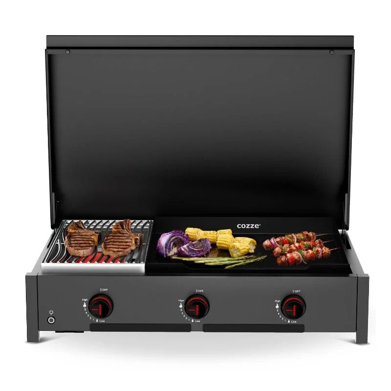 Cozze Combo 900 Enamelled Cast Iron Gas Grill