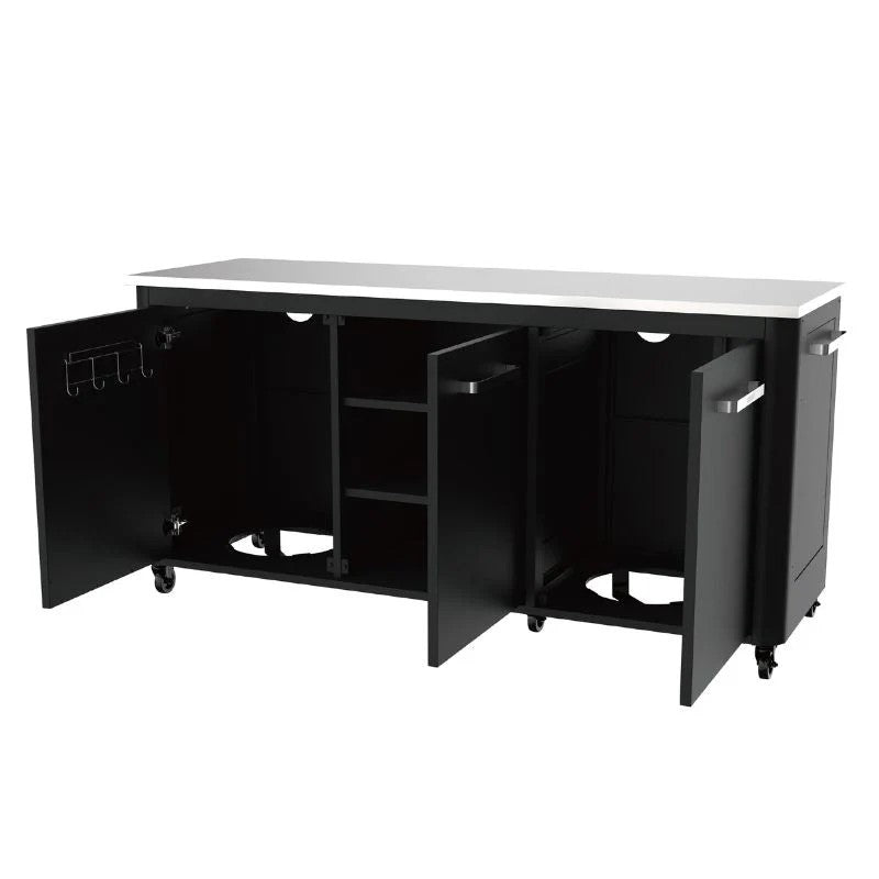 Cozze Outdoor Kitchen 180 Stainless Steel Outdoor Kitchen Unit